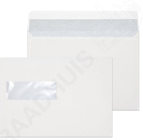 Raadhuis dienstenvelop - 156x220mm - ea5 - venster links - met plakstrip - wit - 500 stuks - rd-202540
