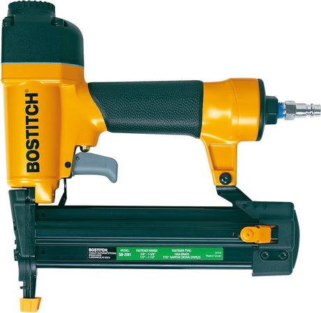 Bostitch SB-2in1-Serie – pneumatisches 2-in-1-Werkzeug – ergonomischer Griff – Aluminiumgehäuse – Sicherheitsspannung