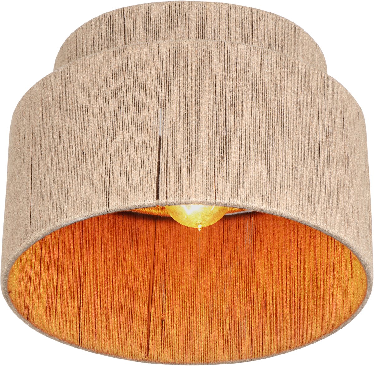 Trio smilla - plafondlamp - beige - excl. 1x e27 4 w - plafondbevestiging