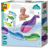 Ses kreativ – kleine Talente – Montessori-Badespielzeug – farbverändernde Fische in einer Reihe – 3 Teile – viele Spielmöglichkeiten – ändert die Farbe je nach Wassertemperatur – Spielzeug 1 Jahr