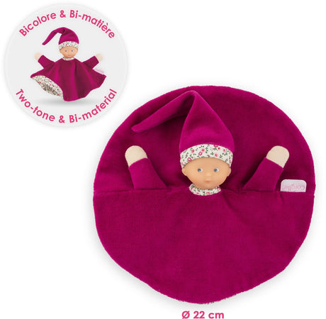 Corolle Kuscheltuch Rosa Grenadine Baby Kuschelpuppe 17cm Kuscheltier.