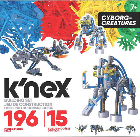 K'nex-Baukasten „Cyborg-Kreaturen“ – 15 Modelle – 196 Teile – Spielzeug mit Stimme.