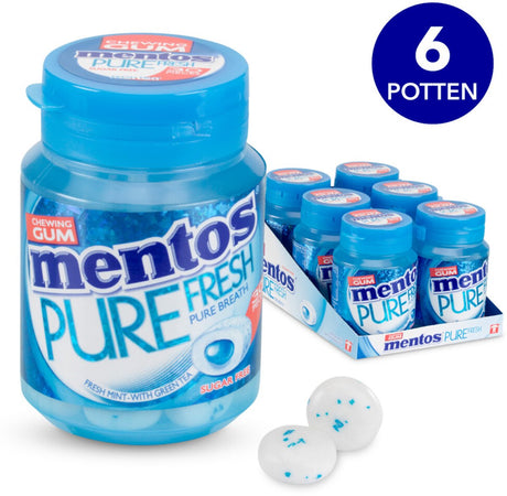 Mentos Kaugummi pure fresh freshmint – Kaugummi – zuckerfrei – 1x6 Stück