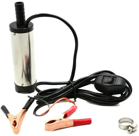 Geko Kompakt-Tauchpumpe – 12 V – für Diesel, Wasser und Öl – 37 mm Durchmesser – inklusive 3 m Kabel