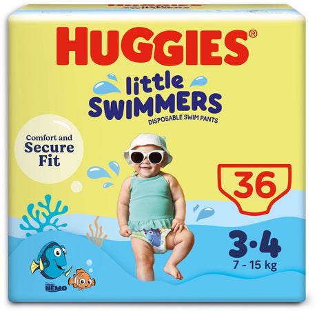 Huggies Little Swimmers – Schwimmwindeln – Größe 3 4 – (7 bis 15 kg) – Vorteilspackung – 36 Stück