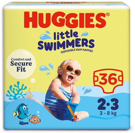 Huggies Little Swimmers – Schwimmwindeln – Größe 2 3 – (3 bis 8 kg) – Vorteilspackung – 36 Stück