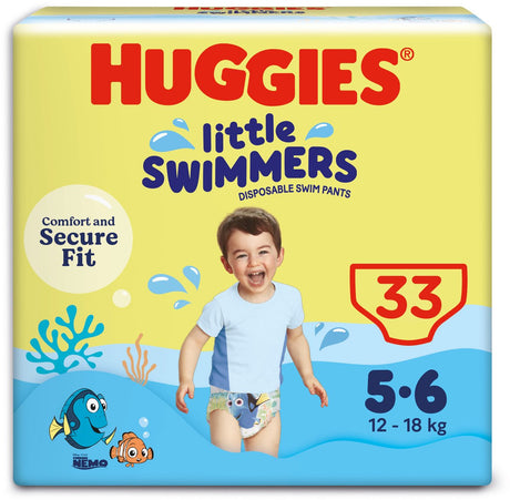 Huggies Little Swimmers – Schwimmwindeln – Größe 5 6 – (12 bis 18 kg) – Vorteilspack – 33 Stück