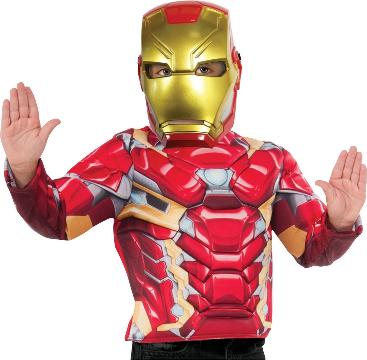 Rubies Rubies Kostümmaske Iron Man Avengers Jungen Gelb Einheitsgröße