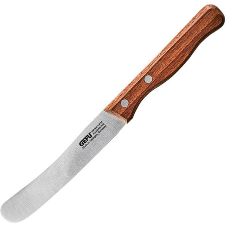Gefu Stulle-Spreizmesser 11 cm – Frühstücksmesser – Deutscher Klingenstahl – Griff aus Walnussholz