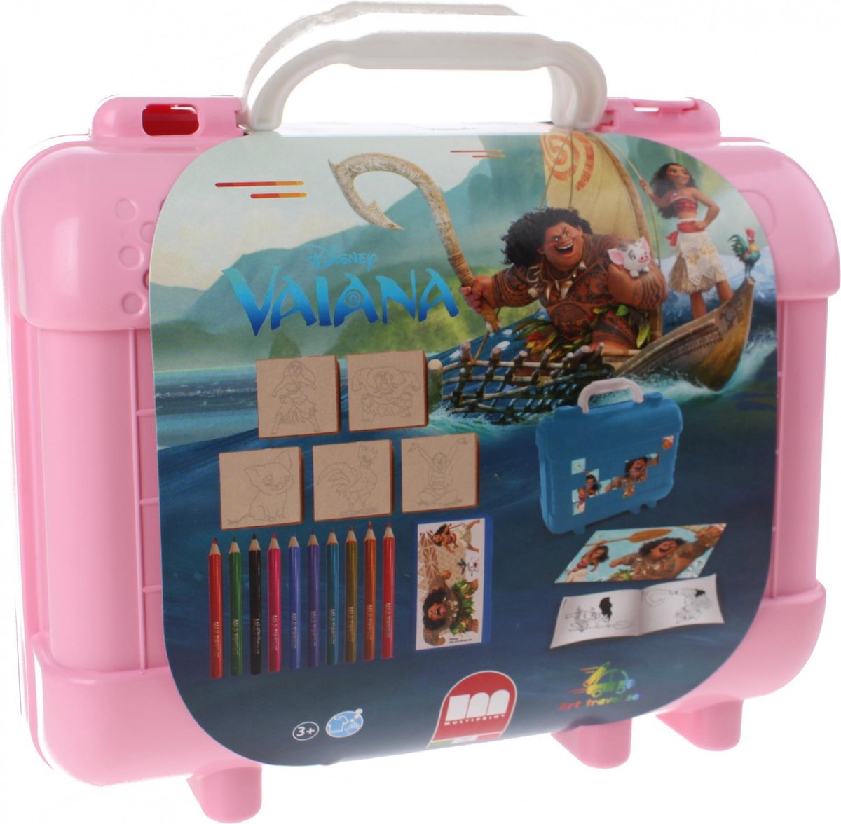 Disney Farbstempel-Kofferset Vaiana 21-teilig | 2 Stk