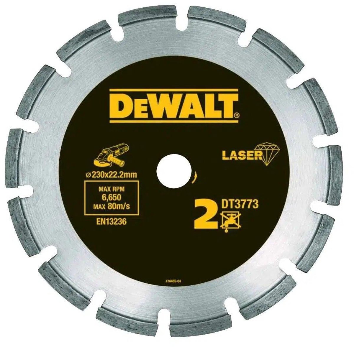 Dewalt dt3773-xj – Diamantsägeblatt – 230 mm – Segment – trocken