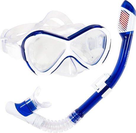 Atlantis Abaco Combo - Schnorchelset - Taucherbrille - Schnorchel - Kinder - Blau