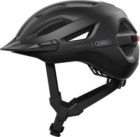Abus Fahrradhelm Urban-i 4.0 Ace Velvet Black S - 51-55 cm - Schwarz - Geeignet für den Einsatz an Elektrofahrrädern - Cityfahrrädern - 260 g