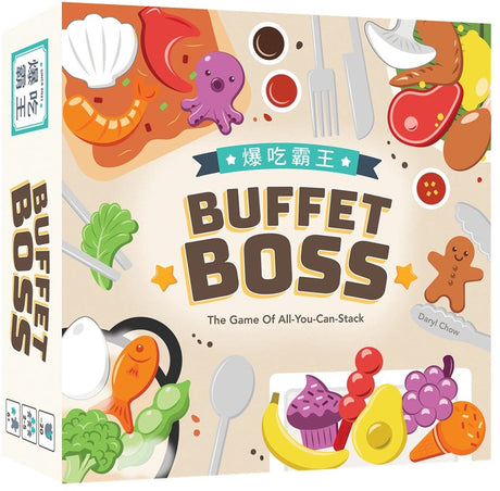 Asmodee Familienspiel Buffet Boss Geschicklichkeitsspiel Stapelspiel 6+.