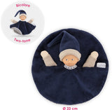 Corolle tidoudou – marineblaues Kuscheltuch, 17 cm
