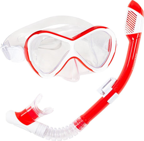 Atlantis Abaco Combo - Schnorchelset - Taucherbrille - Schnorchel - Kinder - Koralle