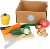 Small Foot - Schneide- und Spielgemüse-Set aus Holz, 13-teilig.