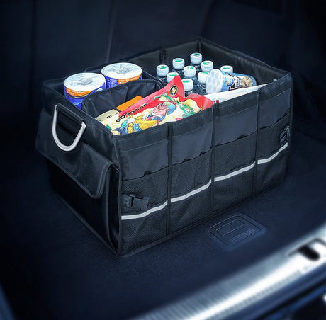 Sans Marque Ugreen Kofferraum-Organizer-Tasche fürs Auto – Auto-Organizer 55 l – praktisch auf Reisen, Schwarz (80710)