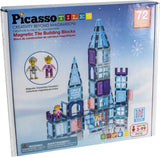 Picasso-Fliesen-Taktik – Konstruktionsspielzeug – Magnetplättchen – Magnetplättchen – Winterthema – Stielspielzeug – kreatives Bauspielzeug – 72 Teile – ab 3 Jahren
