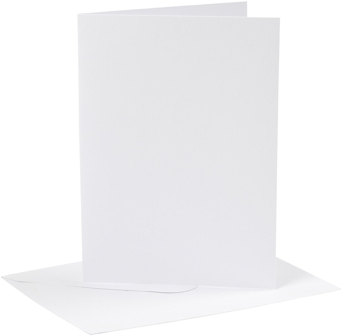 Creativ-Firmenkarten und Umschläge, Kartengröße 12,7 x 17,8 cm, Umschlaggröße 13,3 x 18,5 cm, 230 g, weiß, 4 Set 1 Box