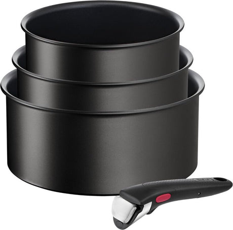 Tefal ingenio unlimited - Pfannenset - 4-teilig - Induktion - stapelbar - abnehmbarer Griff - platzsparend