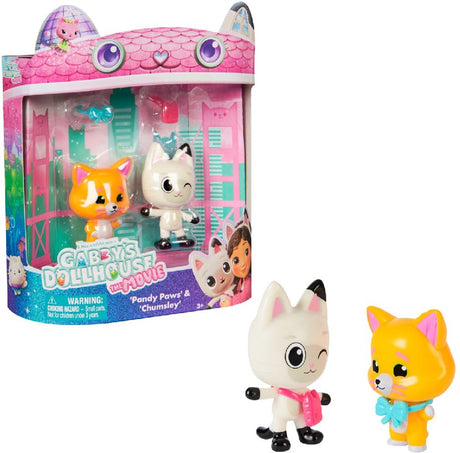 Gabby's Dollhouse The Movie Spielzeugfiguren-Set mit 2 Pandy-Chumsley-Katzen | 2 Stk