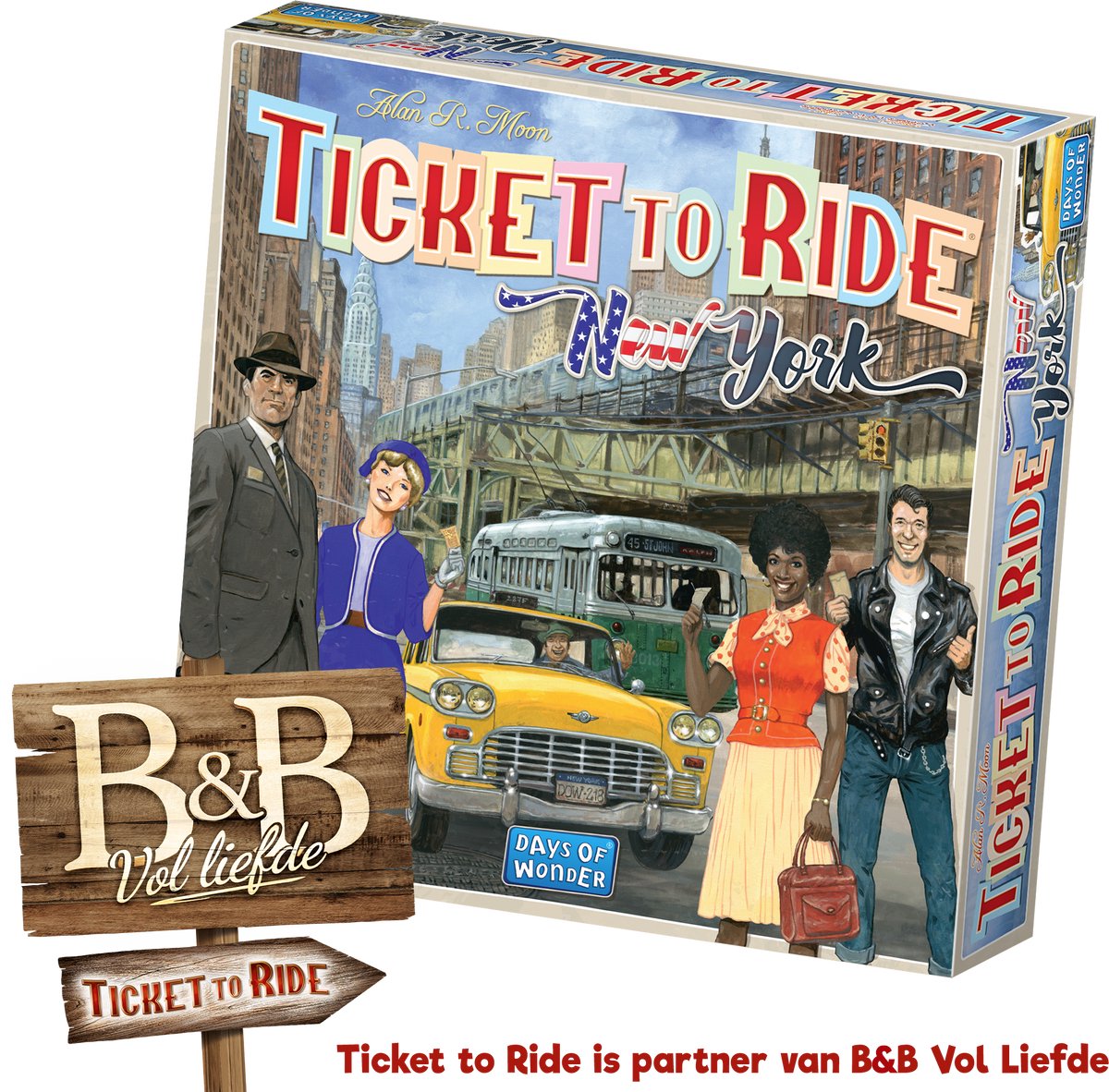 Days of Wonder-Ticket für die Fahrt mit dem Brettspiel New York