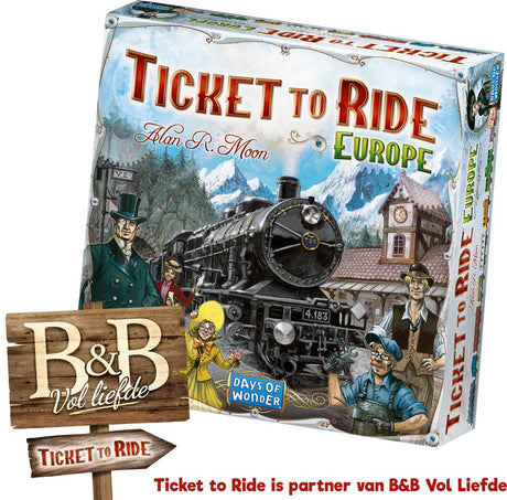 Days of Wonder Ticket to Ride Europe – Niederländisches Brettspiel – strategisches Brettspiel für Familienfreunde