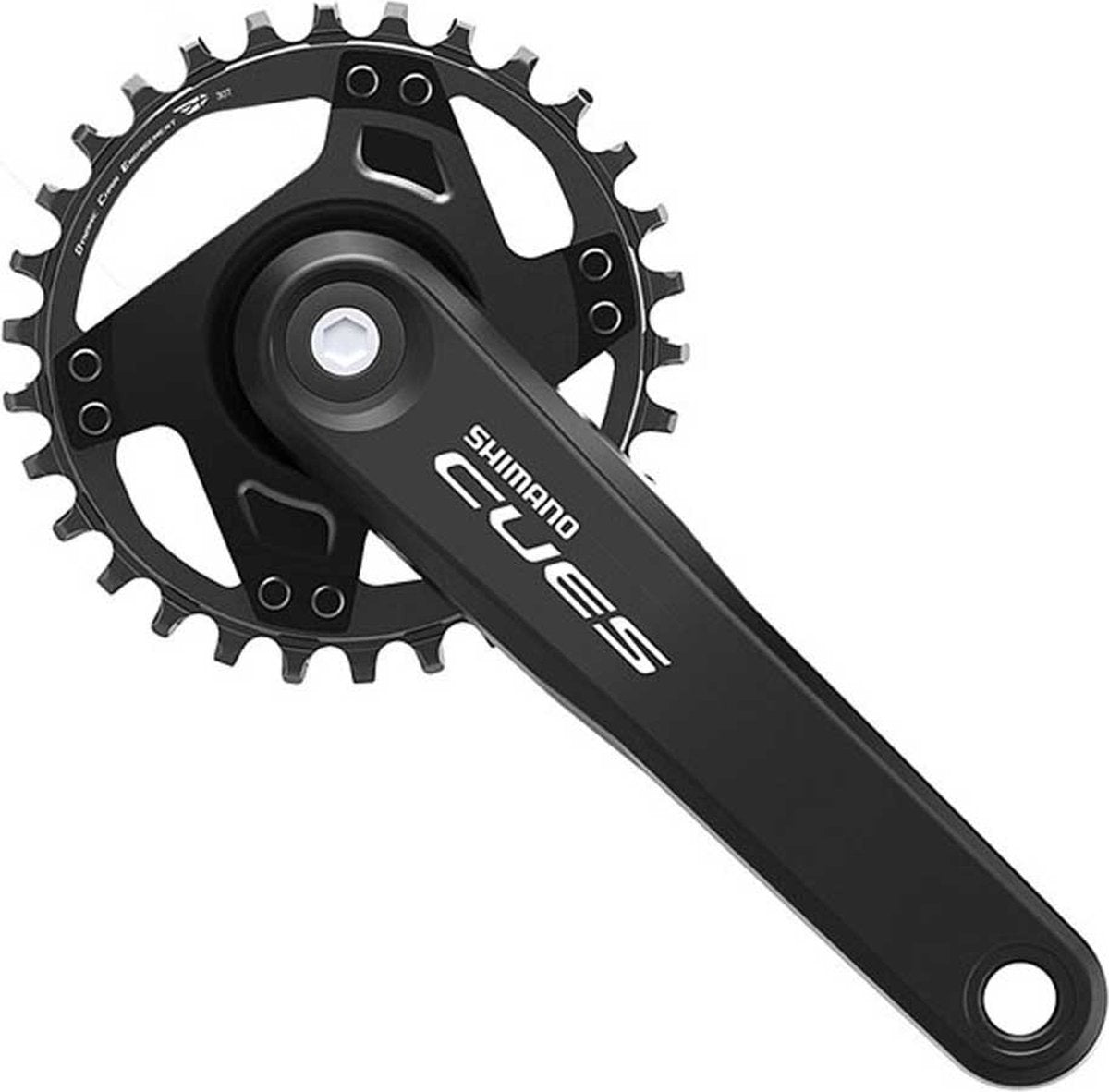 Shimano Cues U4000-1 Kurbelgarnitur Silber 170 mm 40t