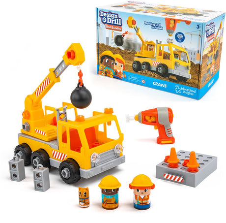 Lernressourcen: Kranspielzeug – Design Drill Bolt Buddies Bausatz. - 3+
