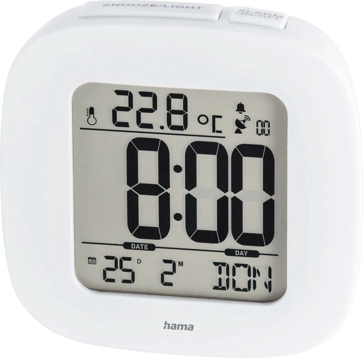 Hama Wecker – RC 45 – kabellos – Weiß