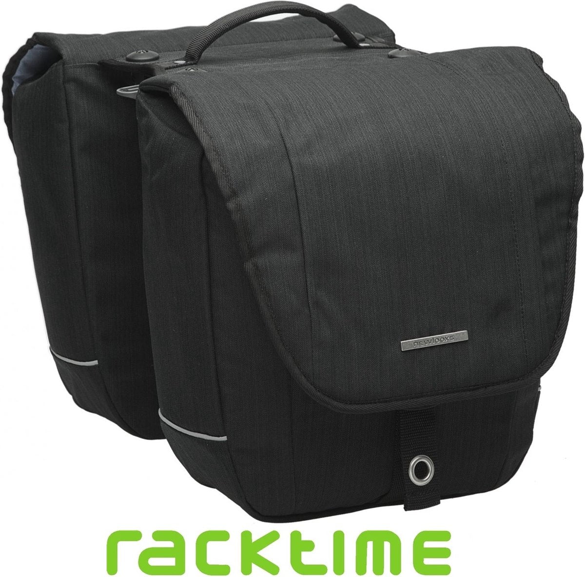 Neue Looxs Avero Doppelfahrradbeutel - Schwarz - Polyester - sportlich - 25l