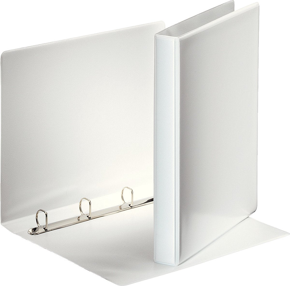 Esselte Essentials Panorama-Ringbinder A4 – 4-Ring – Rückenbreite 20 mm – Weiß