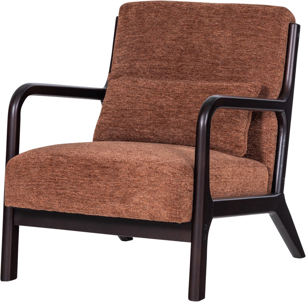 Woood mark fauteuil - chenille - bruin - 75x67x82