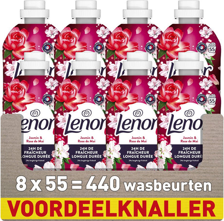 Lenor Weichspüler – Jasmin Rose de Mai – 8 x 55 Wäschen