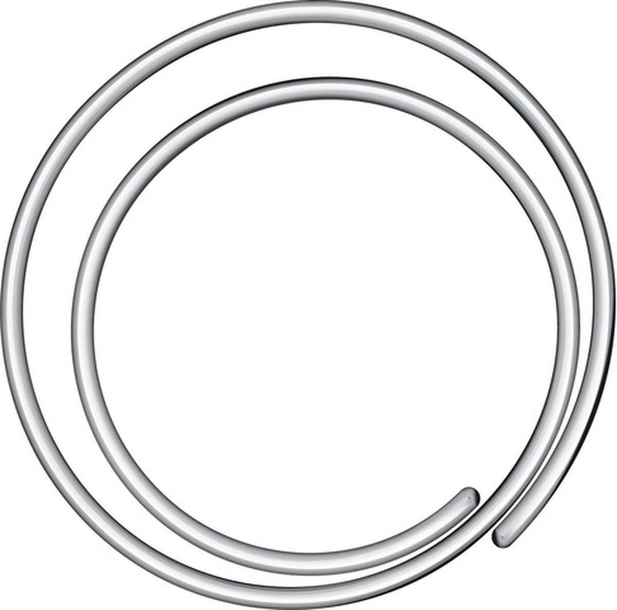 Alco-Büroklammern – rund – 20 mm – Spiralform – Schachtel mit 50 Stück