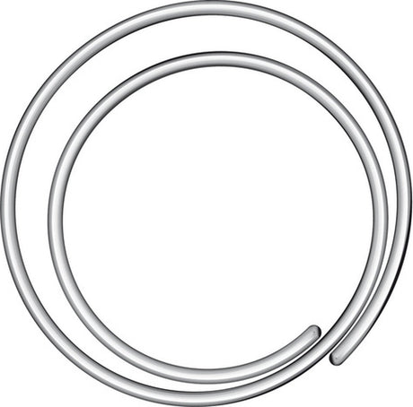 Alco-Büroklammern – rund – 20 mm – Spiralform – Schachtel mit 50 Stück
