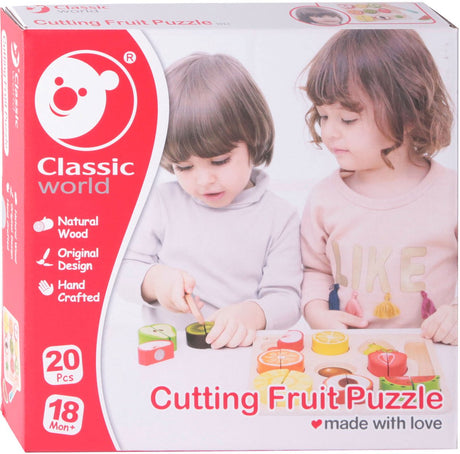 Classic World Holzschneidobst, 20 Stk.