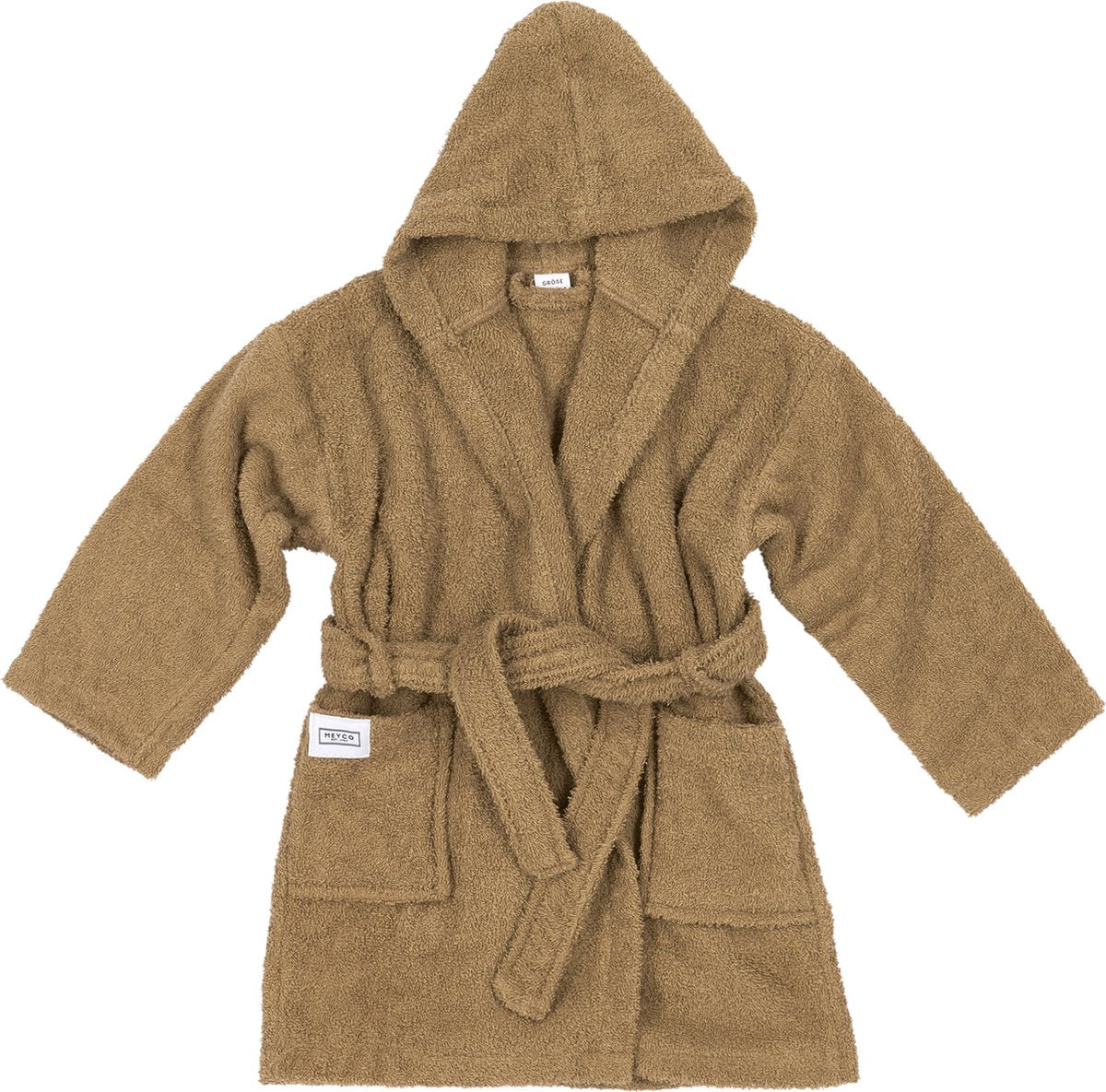 Meyco Baby-Uni-Bademantel – Frottee – Toffee – 98 104