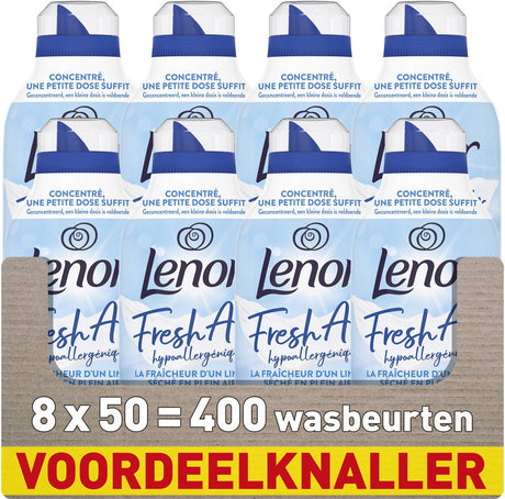 Lenor Fresh Air Weichspüler Sensitiv – für empfindliche Haut – 8 x 50 Wäschen