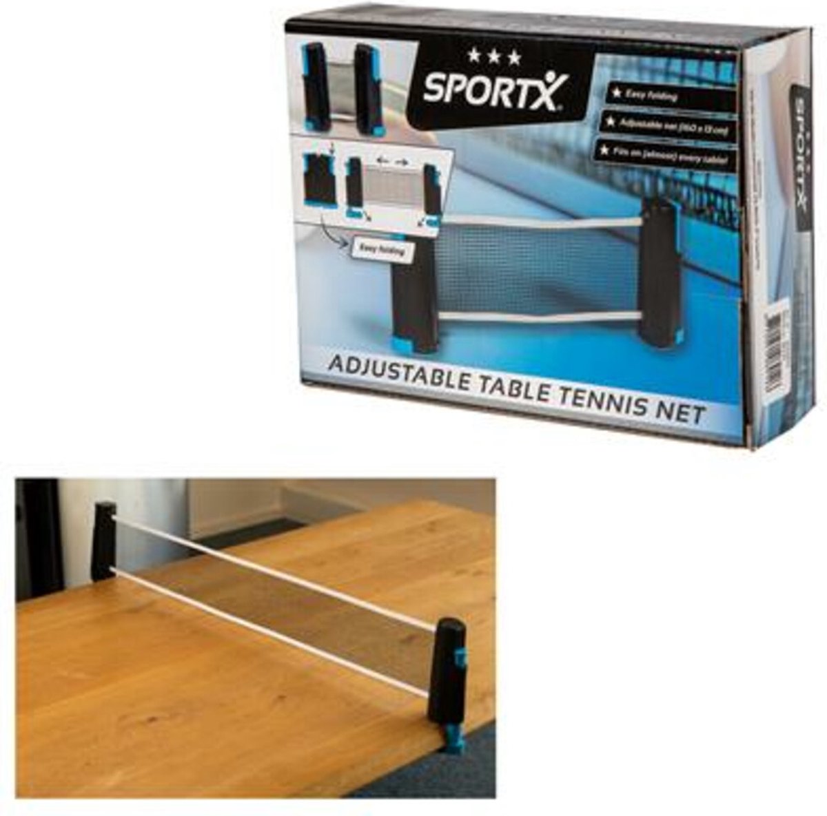 Sportx Tischtennisnetz (rollbar)