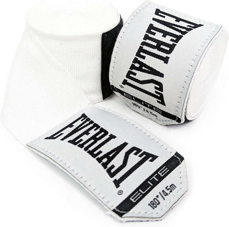 Everlast elite handwraps white 457cm - standaard