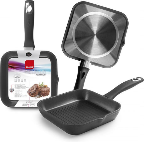 Ibili Induplus Grillpfanne – Aluminium – 18 x 18 cm