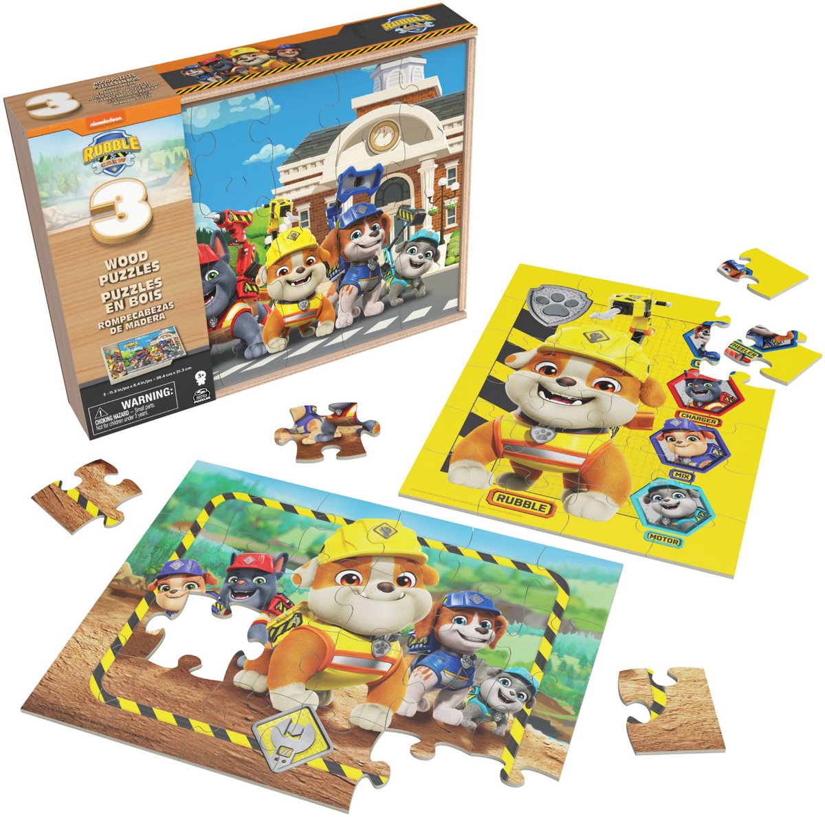 Rubble Crew Holzpuzzle in Holzbox 3x24 Teile | 2 Stk