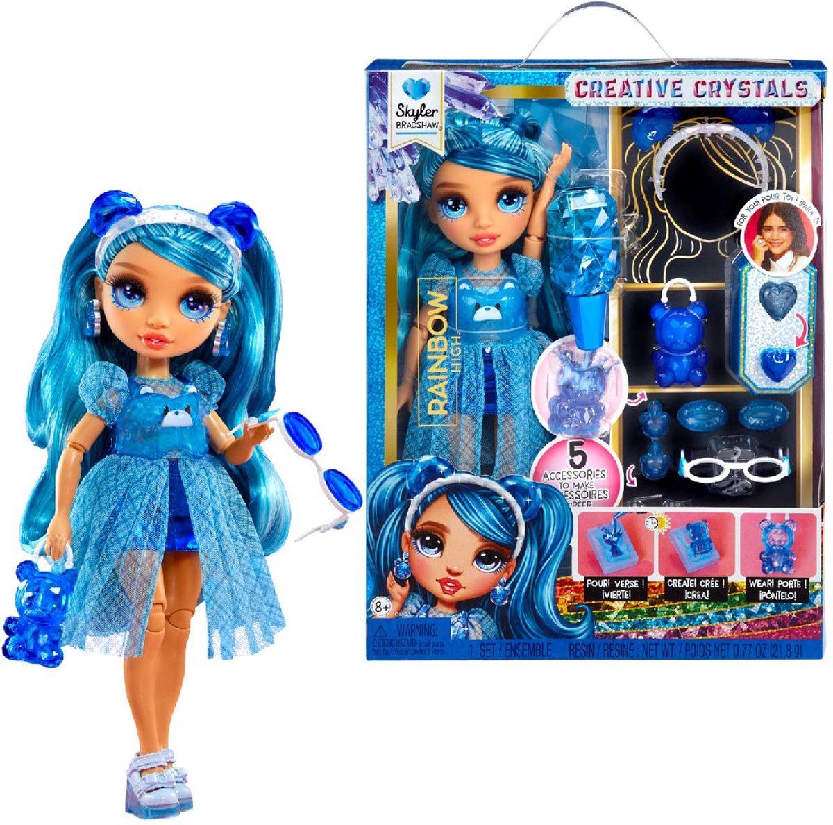 Mga Entertainment Rainbow High Crystal Fashion Modepuppe – Skyler
