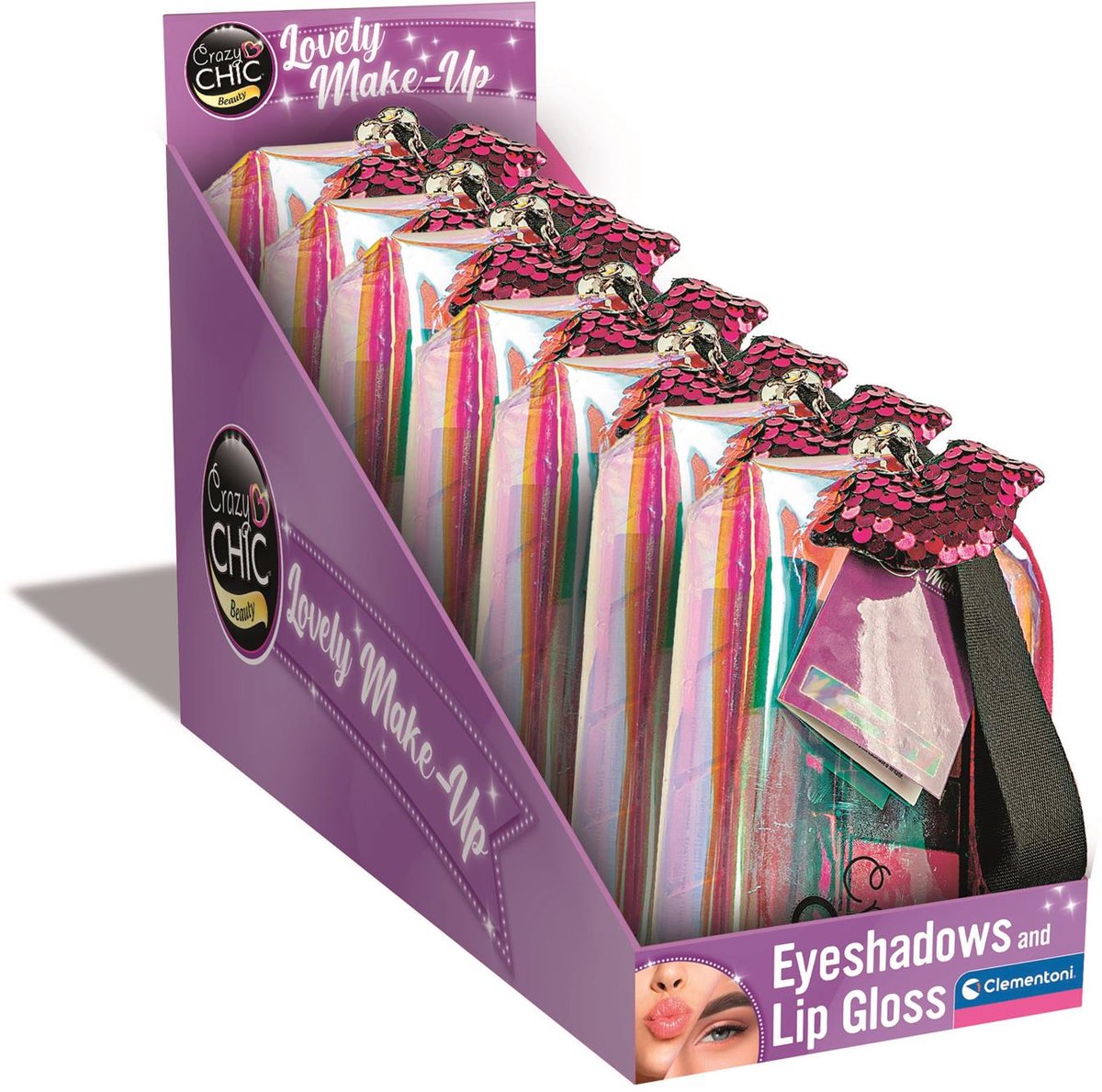 Clementoni Crazy-Chic-Make-up-Tasche Lippe mit Make-up