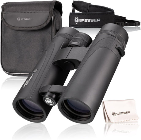 Bresser Corvette 8x42 Fernglas – wasserdicht, Bak-4-Prismen, FMC-Beschichtung – ideal für Vogelbeobachtung, Spaziergänge und Wanderungen
