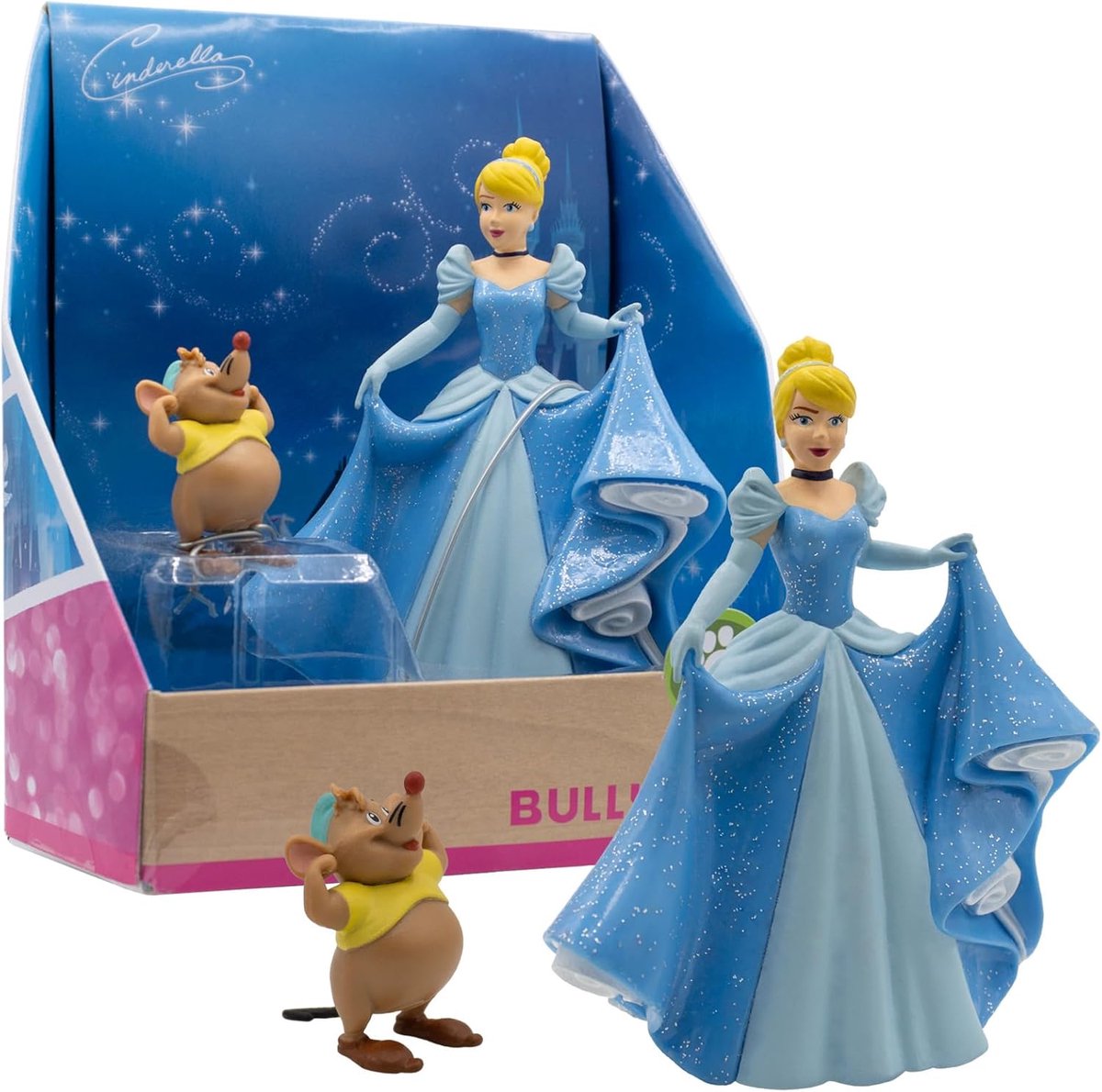 Bullyland 13438 – Disney Cinderella Guusje Spielfiguren – lebensechte und detaillierte Gestaltung – ideal als Tortenfigur, Sammlerstück oder festliches Geschenk für Kinder ab 3 Jahren