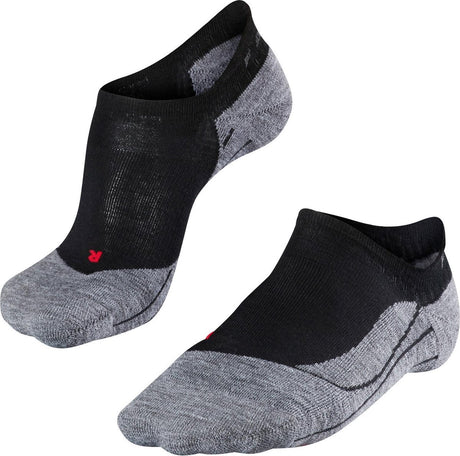 Falke TK5 Invisible Anti-Blister Wandersocken aus dünnem Woll-Funktionsmaterial Damen Schwarz - Größe 41-42
