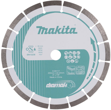 Makita d-80117 diamantschijf segment 230mm